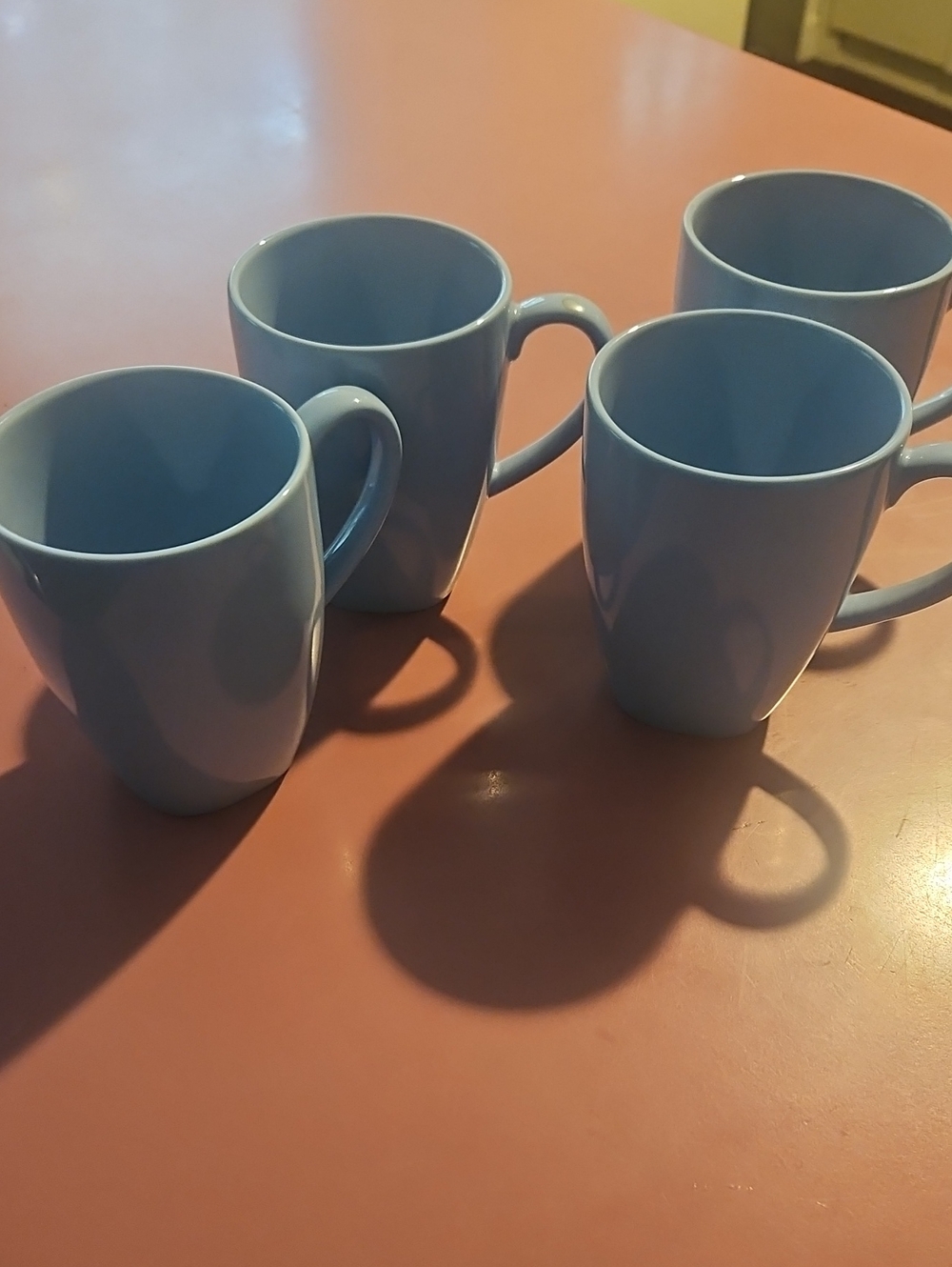 IKEA Light Blue Ceramic Mugs - Set of 4